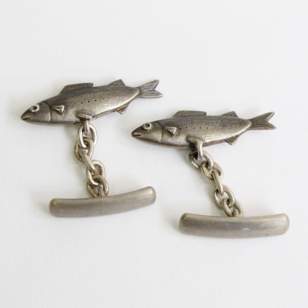 Rie Taniguchi Ayu Cufflinks, 2018 Silver H27 x L25 x W5 mm
