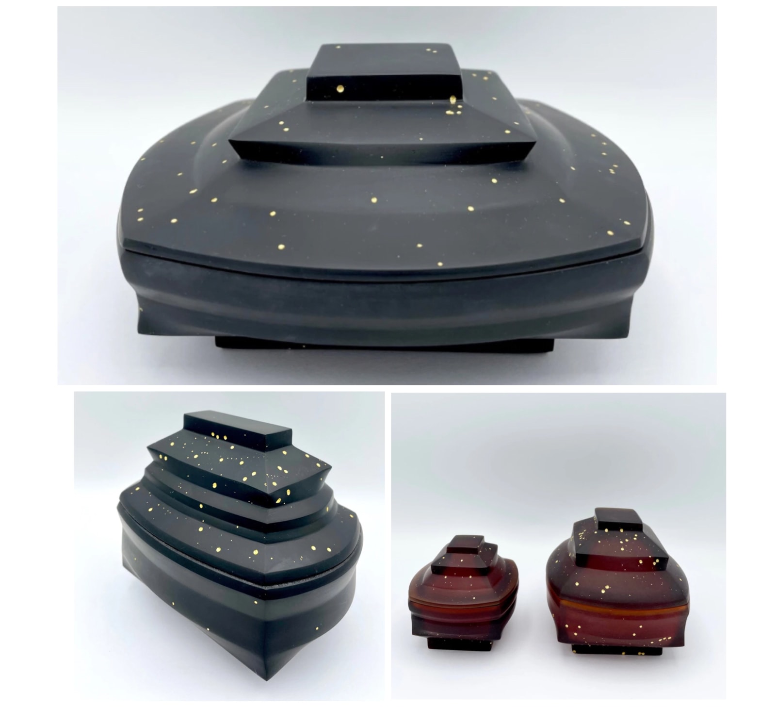 Choi Keeryong, Daam Dah, 2020. Kiln-formed glass with 23.5ct gold inlaid.