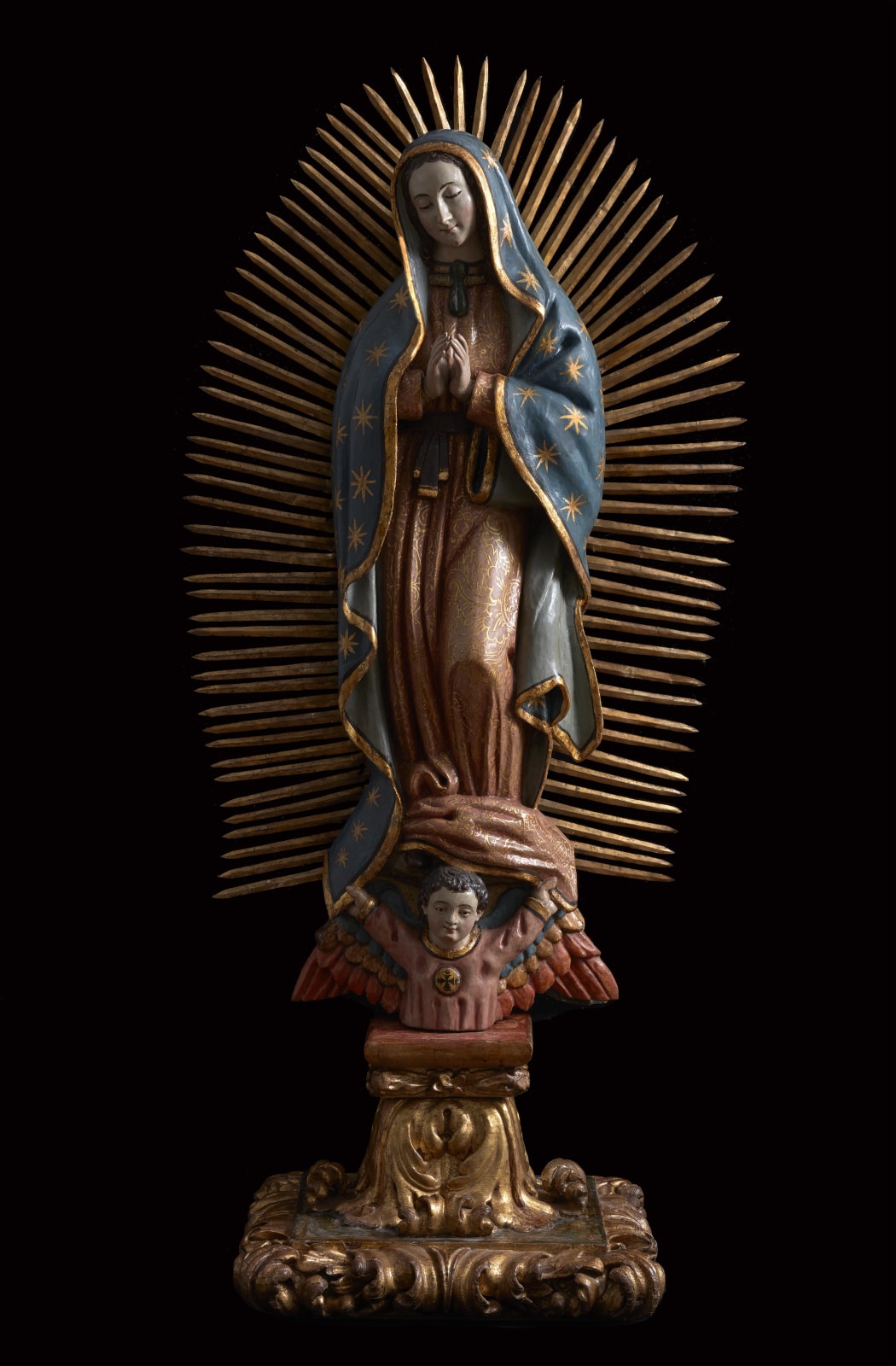 OUR LADY OF GUADALUPE, Unidentified artist, Mexico, Late 17th Century
