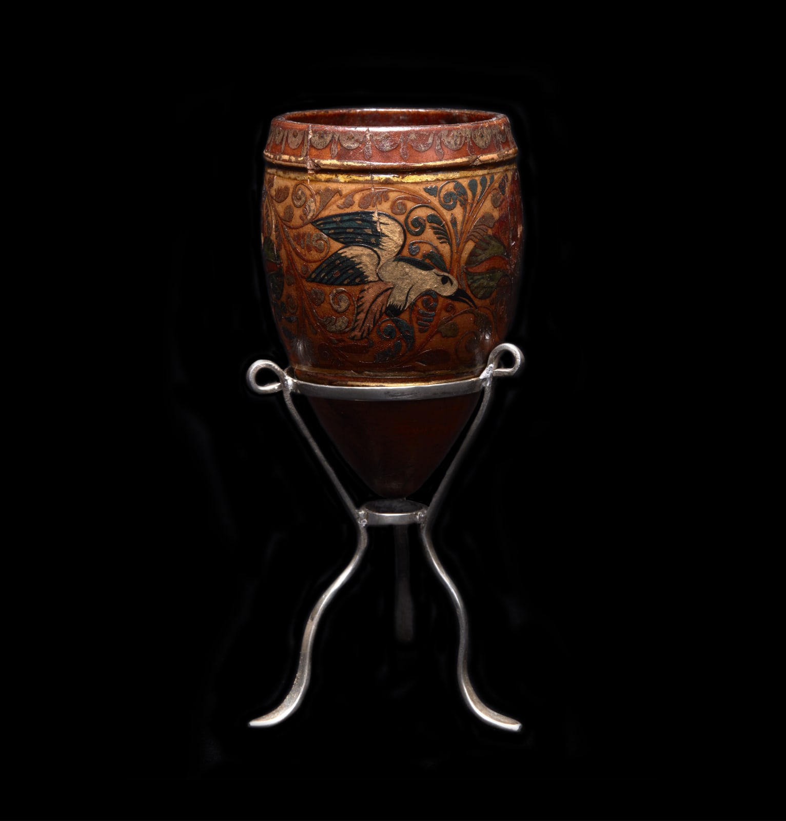 BARNIZ DE PASTO, JICARA, Colombia, 17th Century