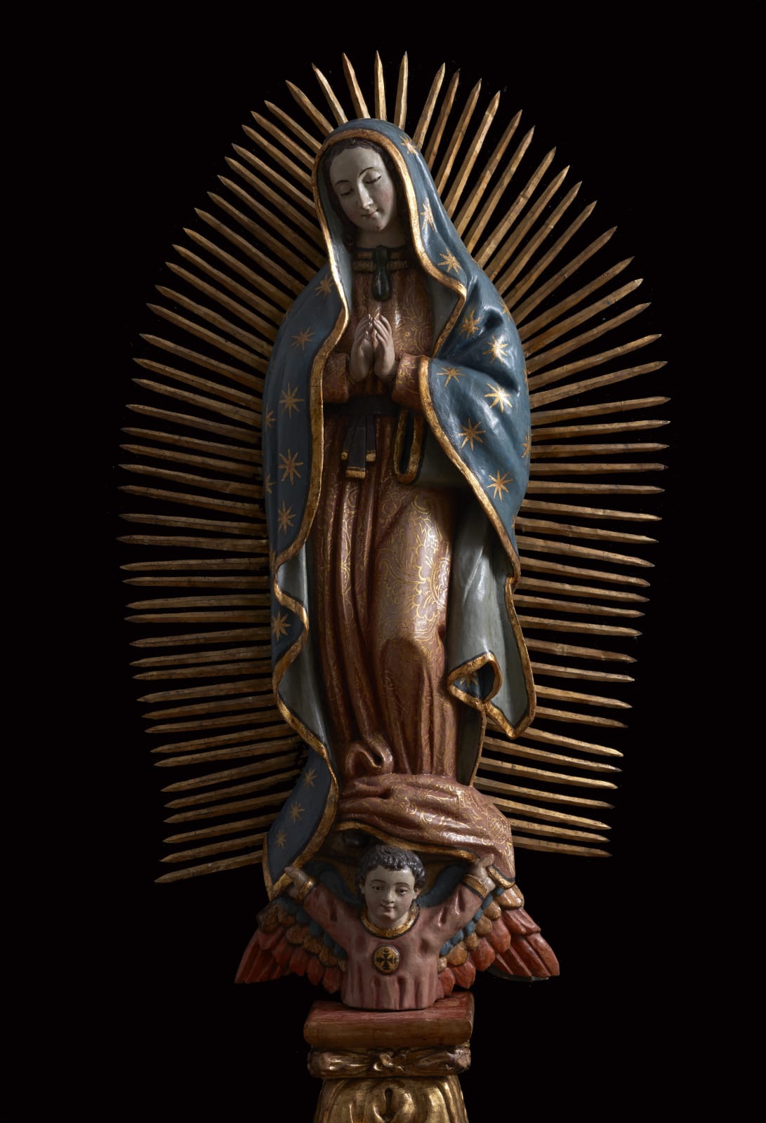 OUR LADY OF GUADALUPE, Unidentified artist, Mexico, Late 17th Century