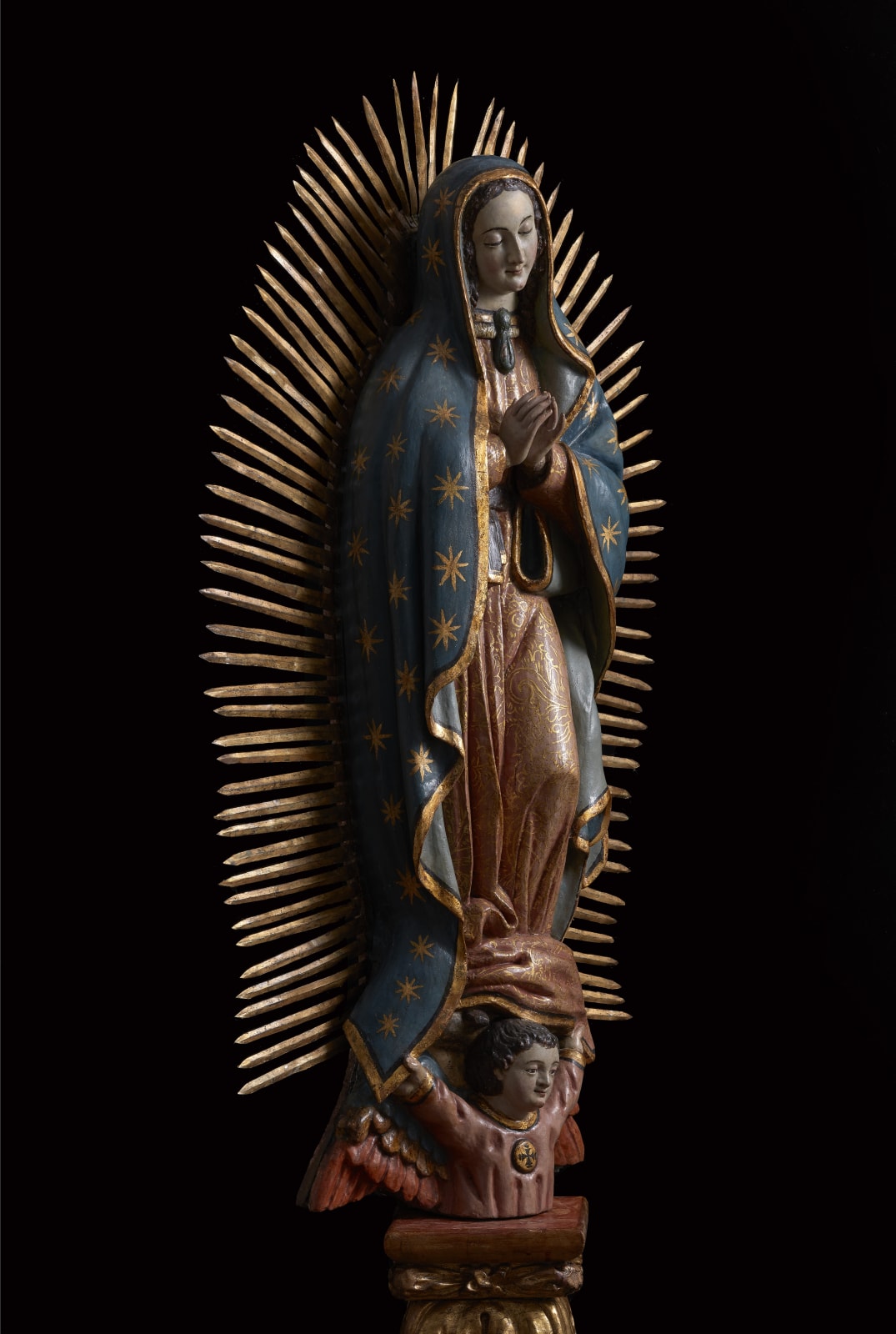 OUR LADY OF GUADALUPE, Unidentified artist, Mexico, Late 17th Century