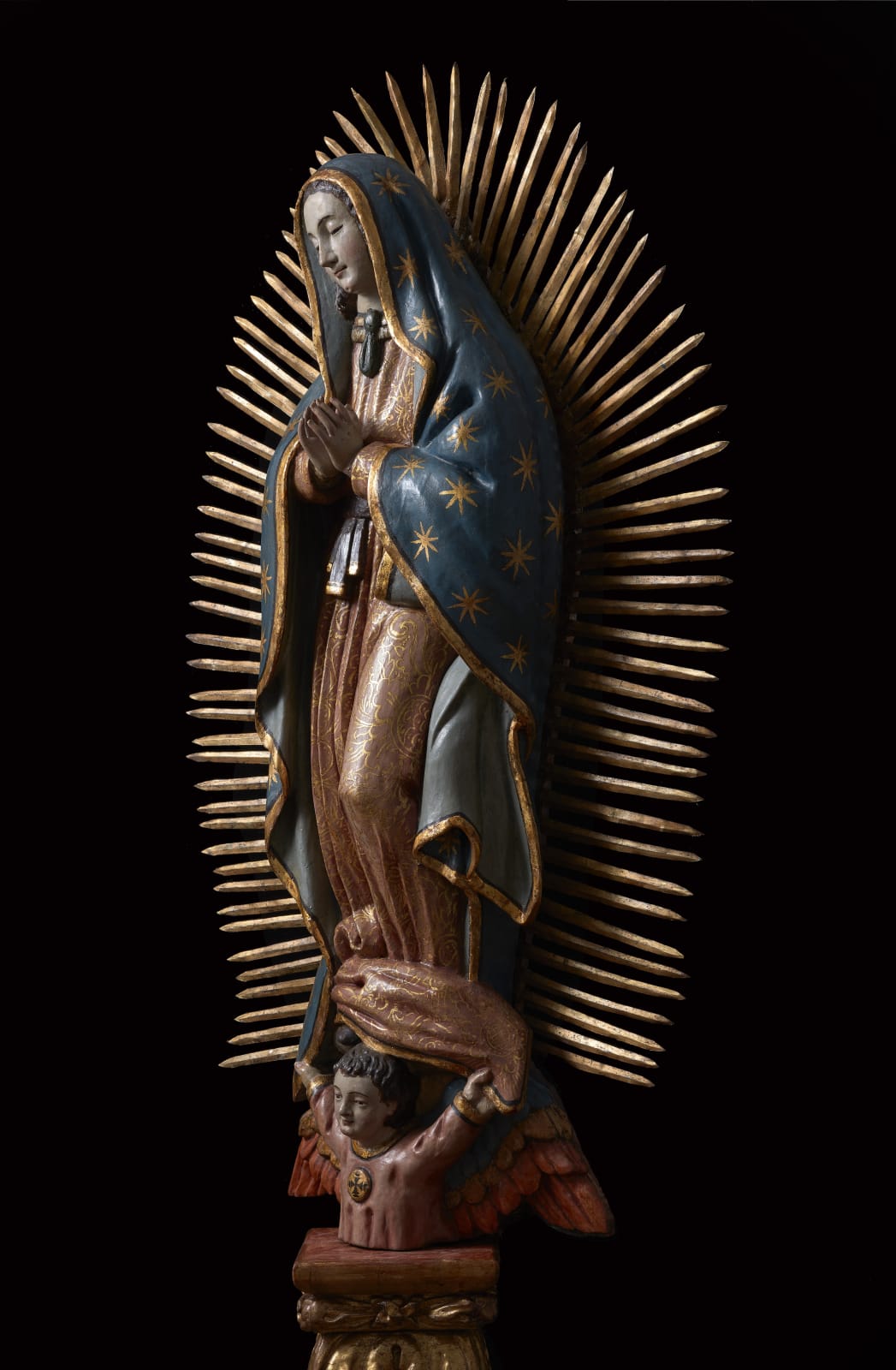 OUR LADY OF GUADALUPE, Unidentified artist, Mexico, Late 17th Century