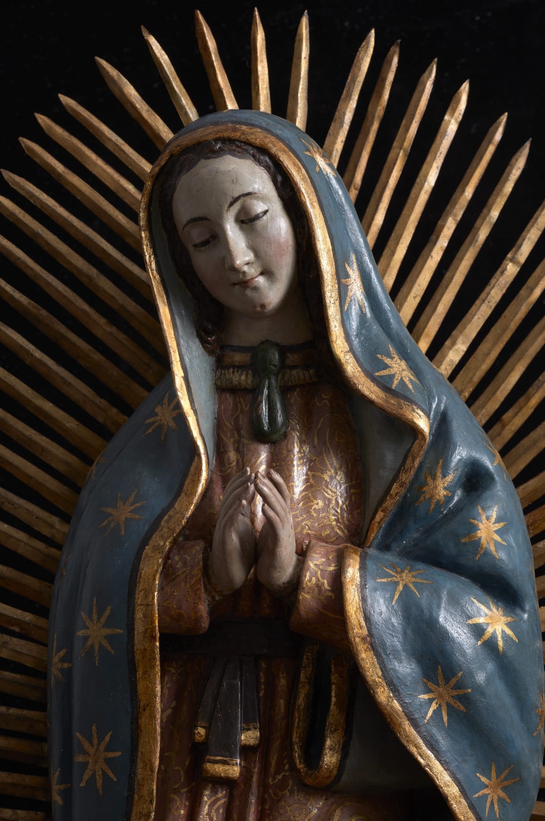OUR LADY OF GUADALUPE, Unidentified artist, Mexico, Late 17th Century