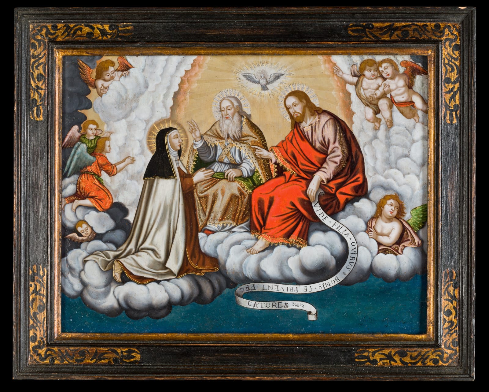 SOR JOANA BAPTISTA (DOÑA JERONIMA DE MENESES), Saint Teresa and her vision of the most holy trinity, First quarter of 17th century