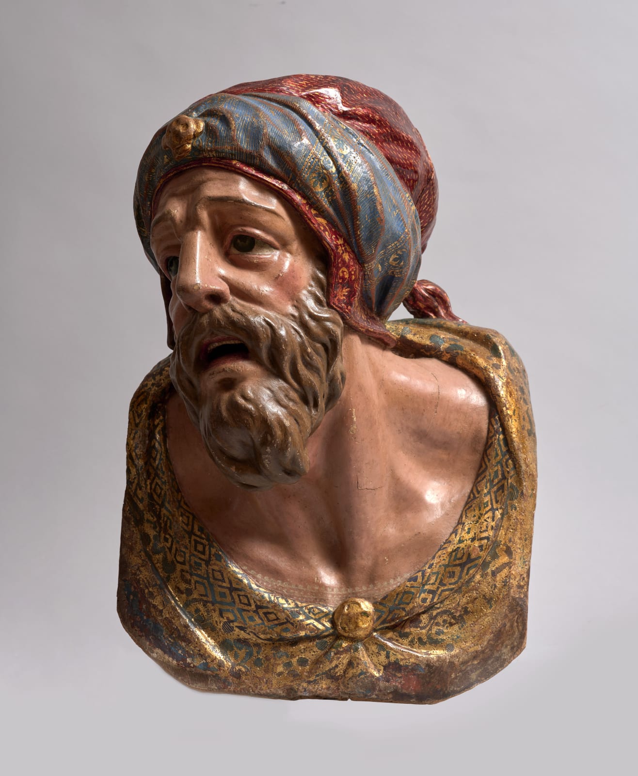 ALONSO BERRUGUETE, Joseph of Arimathea and Nicodemus (a pair of busts), (Paredes De Nava, c. 1488 - Valladolid, 1561), Second quarter of the 16th century