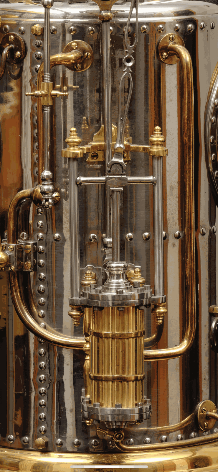 A VERY RARE INDUSTRIAL VERTICAL STEAM BOILER CLOCK PROBABLY BY GUILMET, Circa 1890