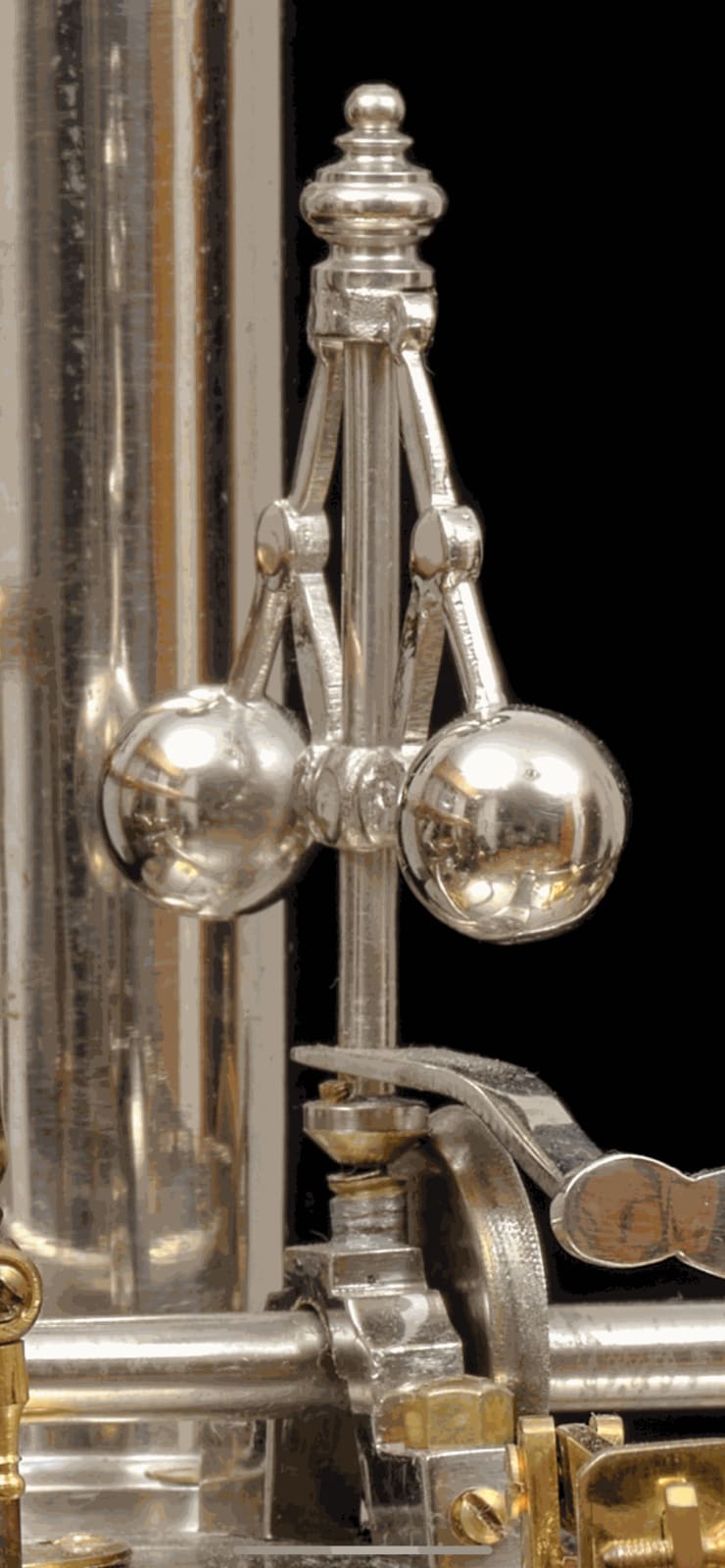 A VERY RARE INDUSTRIAL VERTICAL STEAM BOILER CLOCK PROBABLY BY GUILMET, Circa 1890