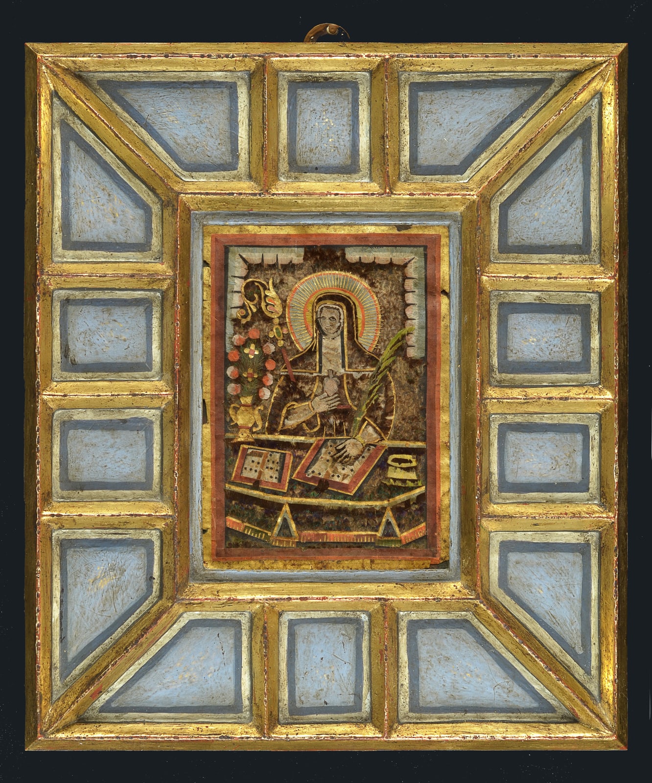 Saint Gertrude, Unidentified artist, New Spain, 17th Century