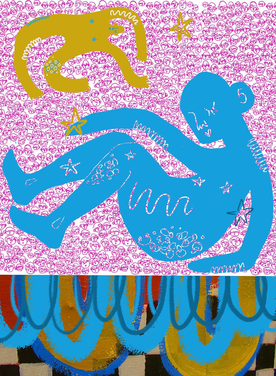 Martha Cole, Blue person
