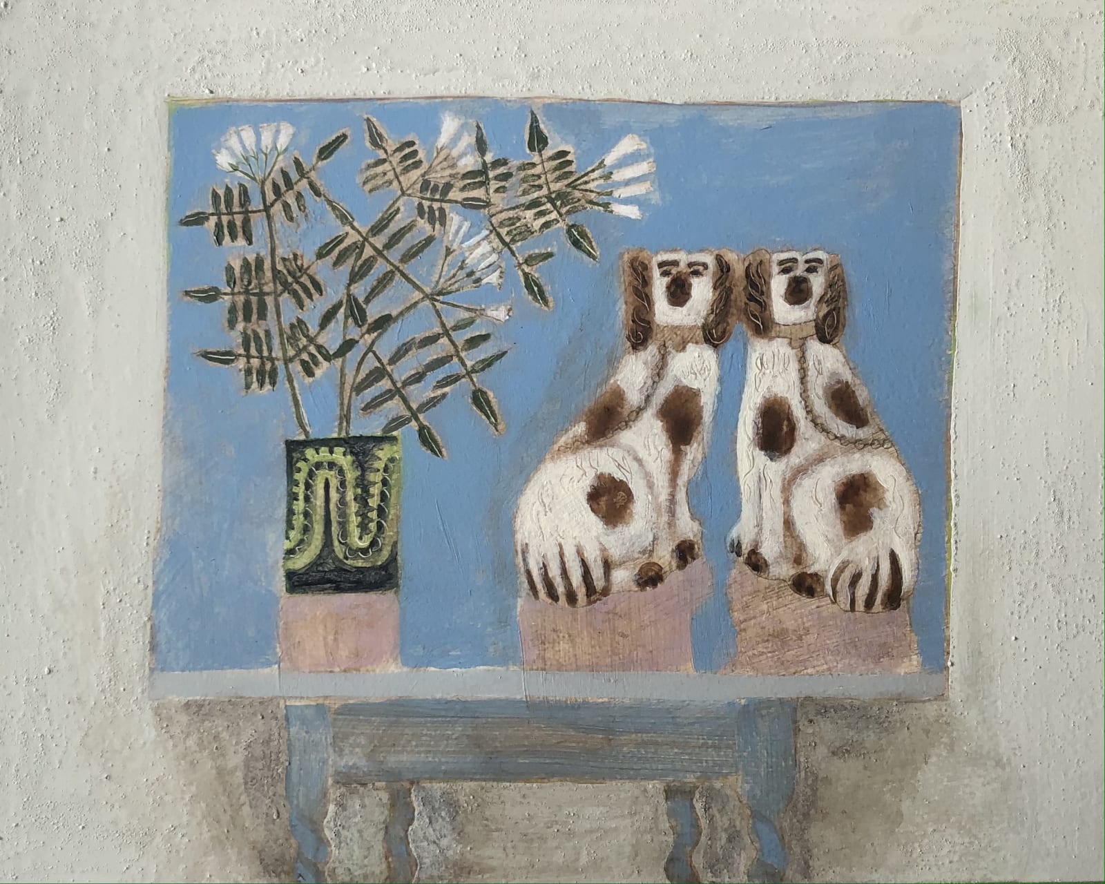 Tracey Johnston, Staffordshire Dogs Still Life