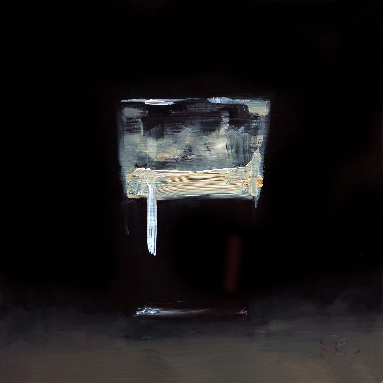 Glass of stout giclée print by artist Stephen Charlton