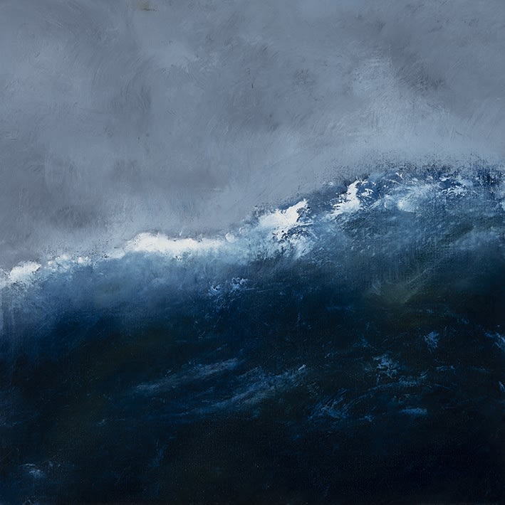 Dramatic Oil seascape painting on canvas