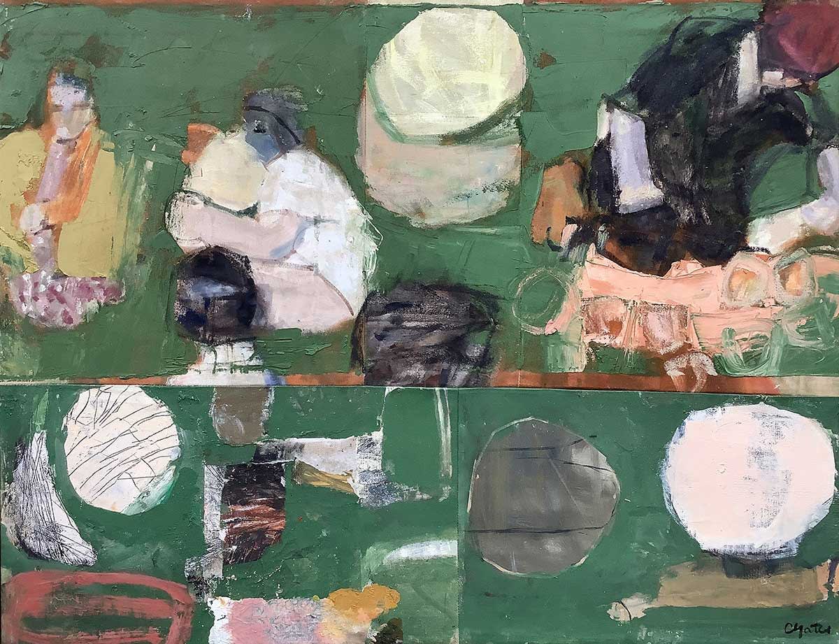 Caroline Yates , Green picnic , 2021