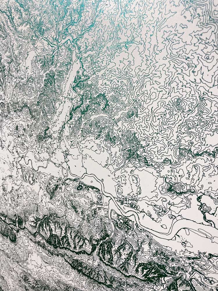 Ewan David Eason , Contour Curve - South East England , 2021