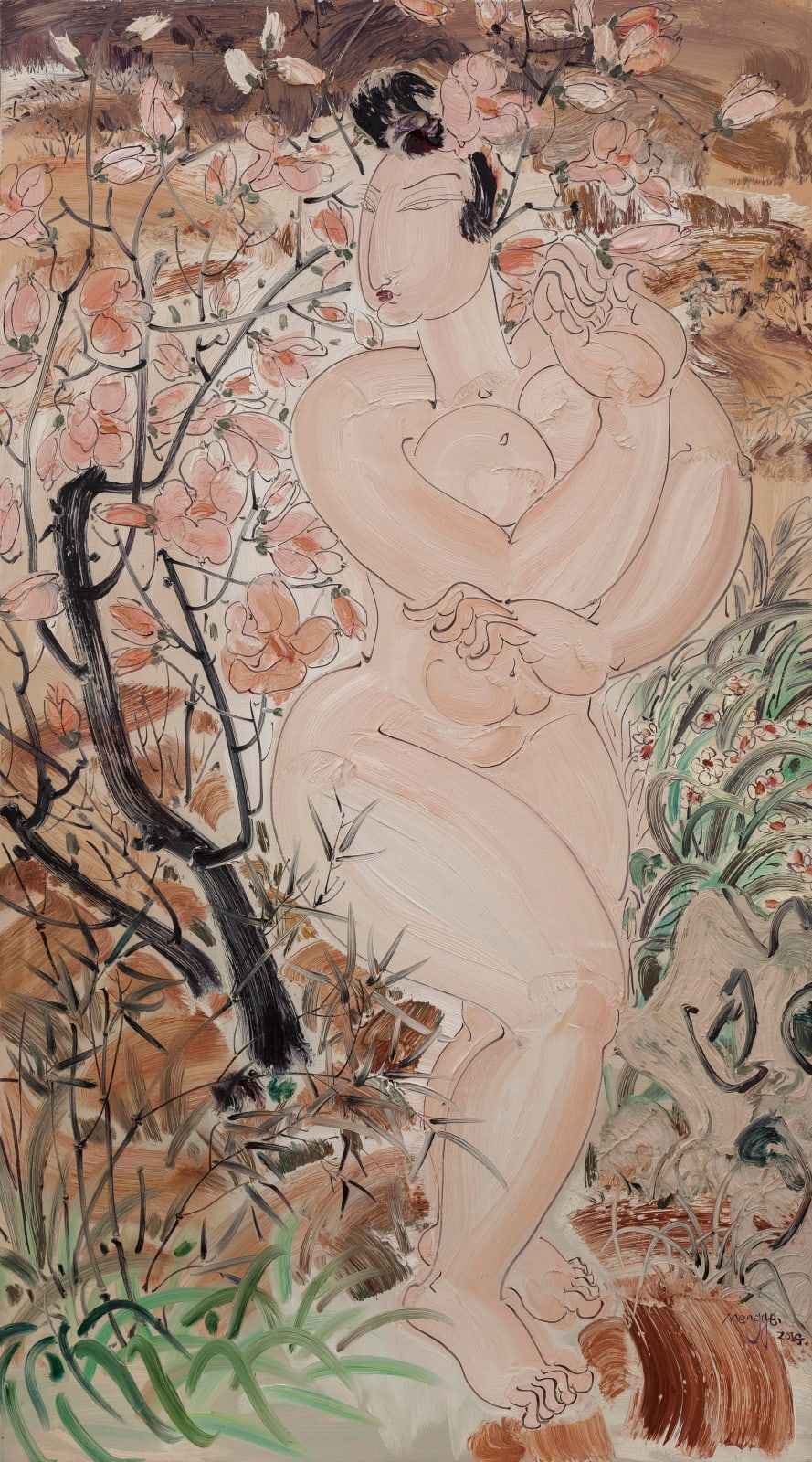 Zhao Mengge 赵梦歌, Thirteen Noble Beauties of Moral Integrity - Delight Orchid, 2014
