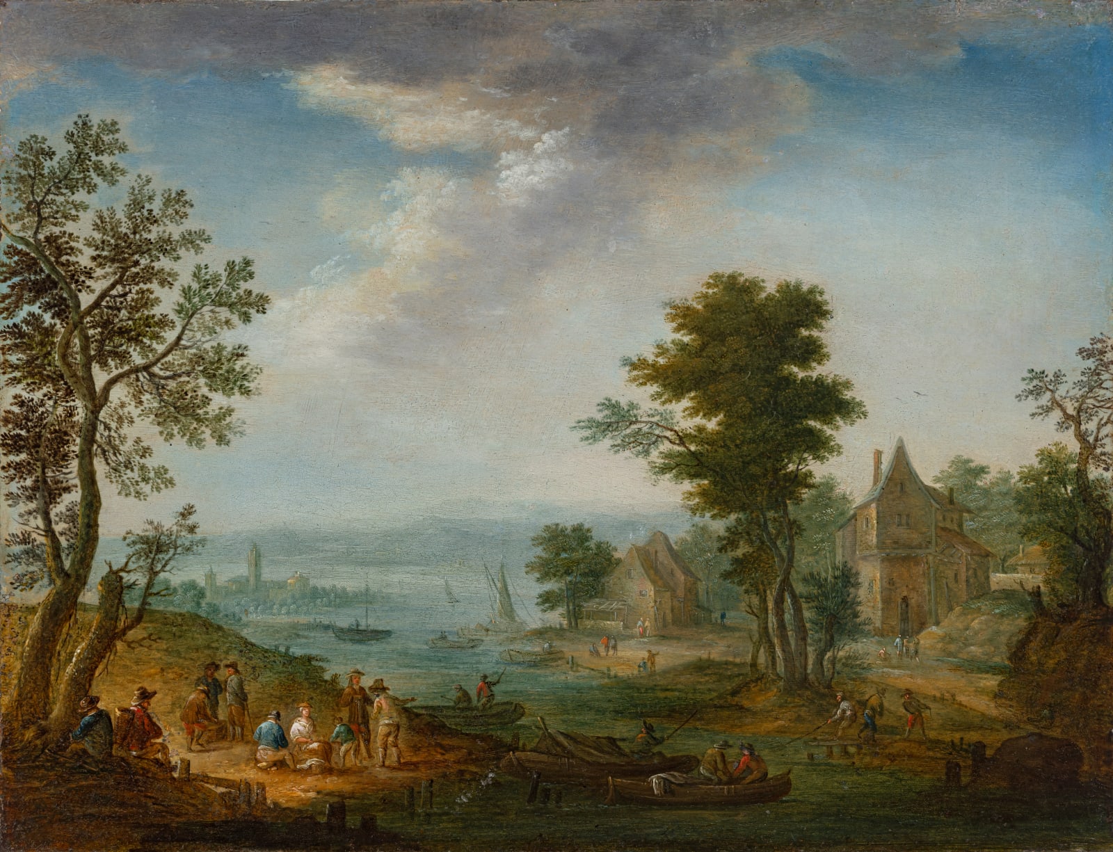 Elisabeth SELDRON (1675-1761) , La pêche, 17 ème