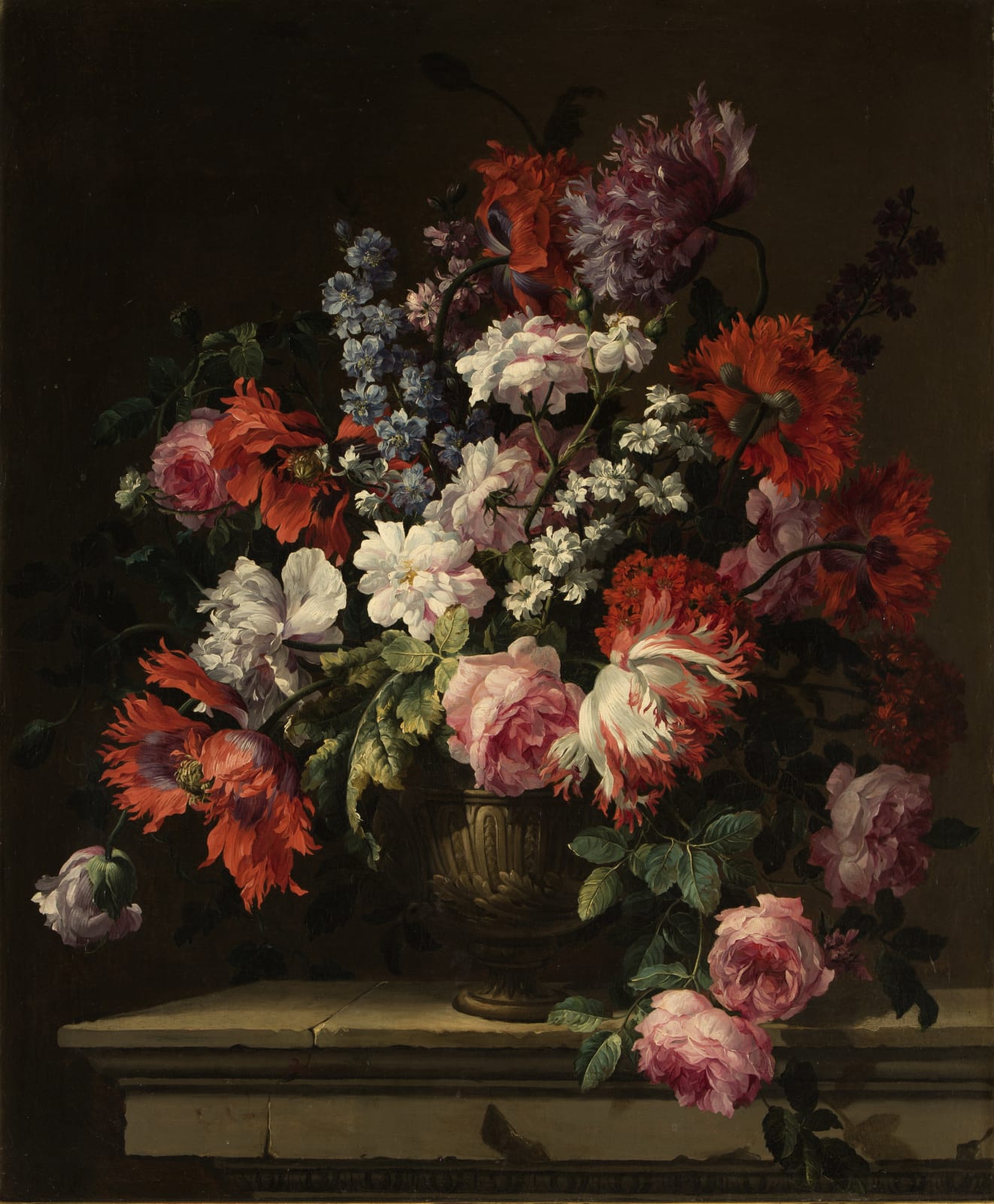 Jean Baptiste Monnoyer (1636-1699), bouquet de fleurs, 17 ème