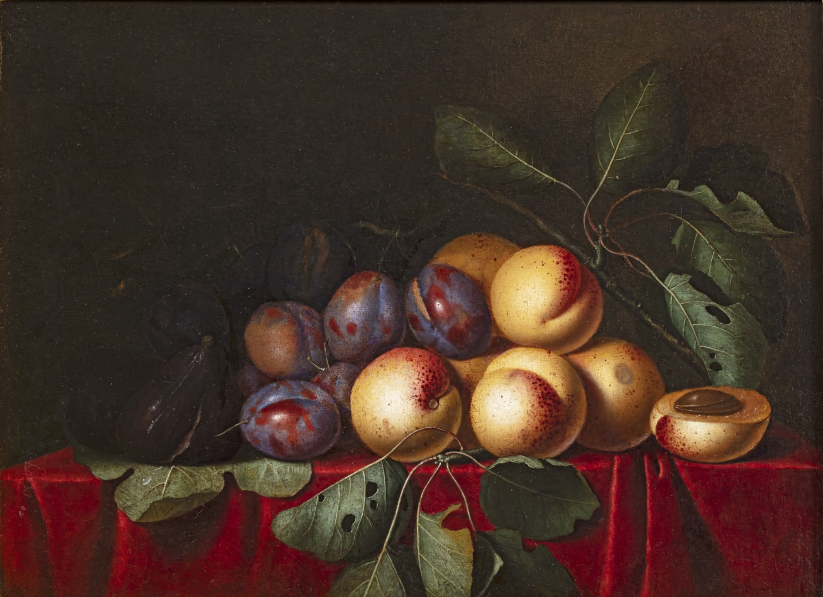 Paul LIEGOIS (?-1670), Nature morte aux pêches , 17 ème