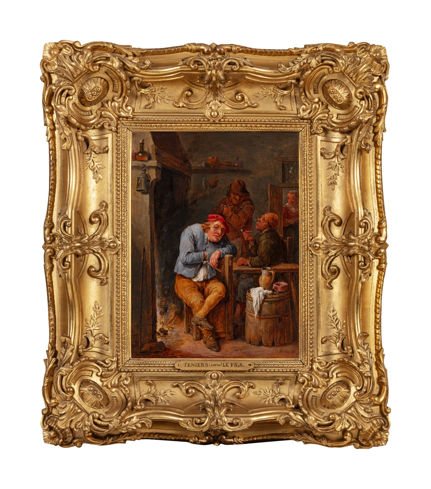 David TENIERS le jeune (1610-1690) , Le fumeur de tabac, 17 ème