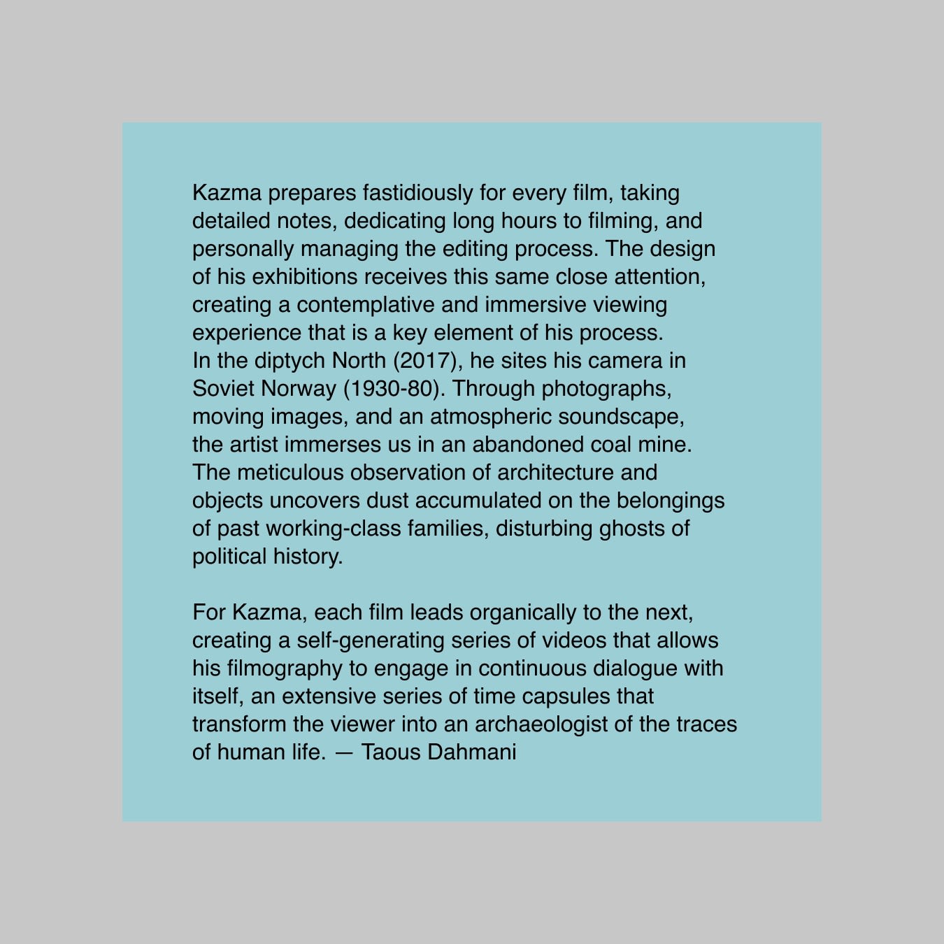 Vitamin V: Video and the Moving Image in Contemporary Art ALI KAZMA, Taous Dahmani