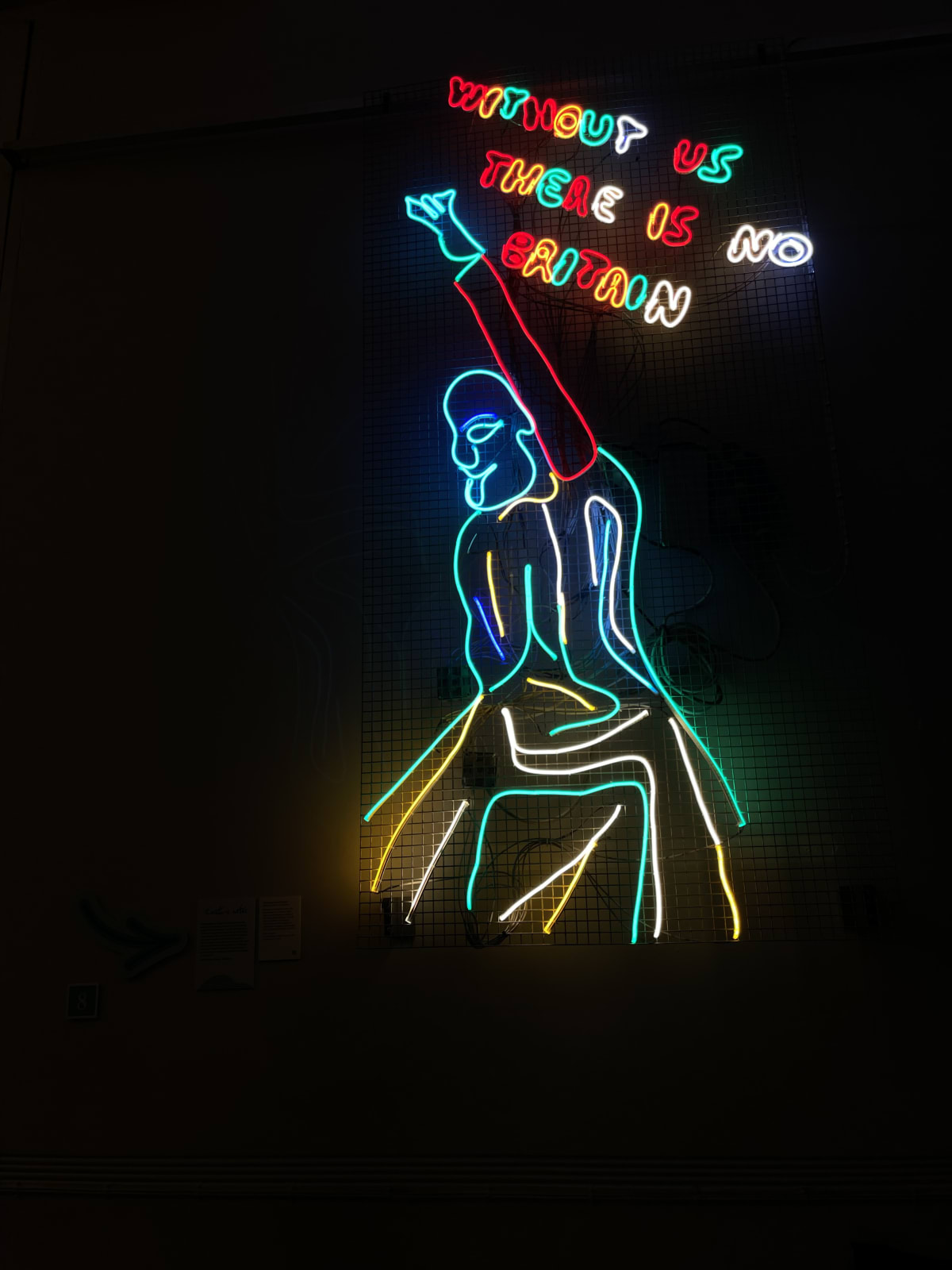 Chila Burman, Without us there is no Britain, 2020