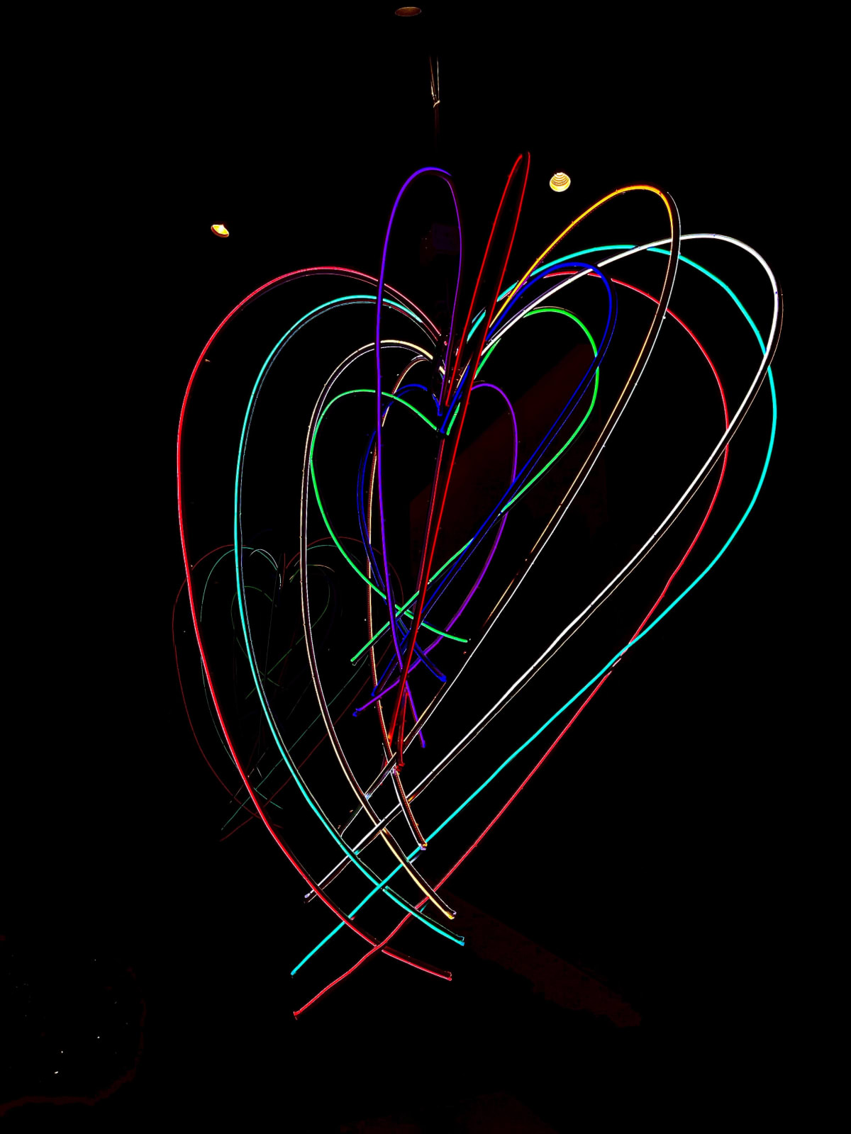 Chila Burman, 3D Heart, 2021