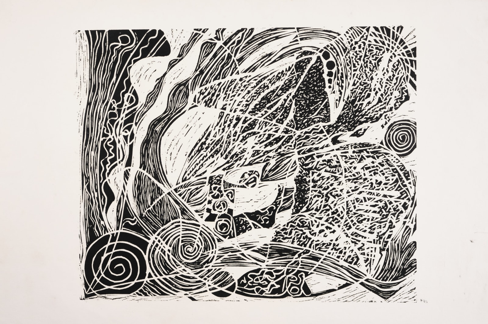 The first linocut, 1988-89