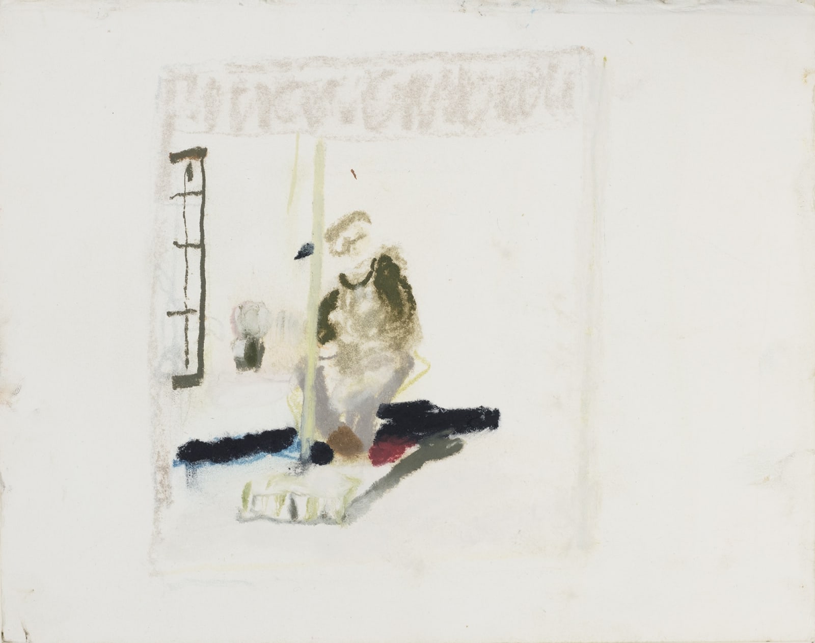 Hans Lannér, Hantverk, 2024. Watercolour and dry pastel on paper, 22x28 cm