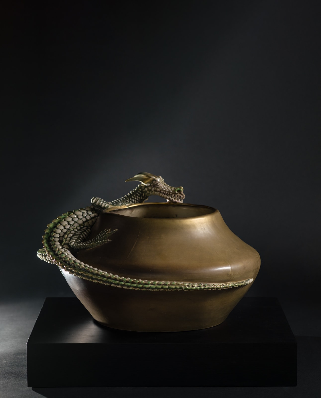 Amphora, Monumental Bowl with Saurian,  1905-1906