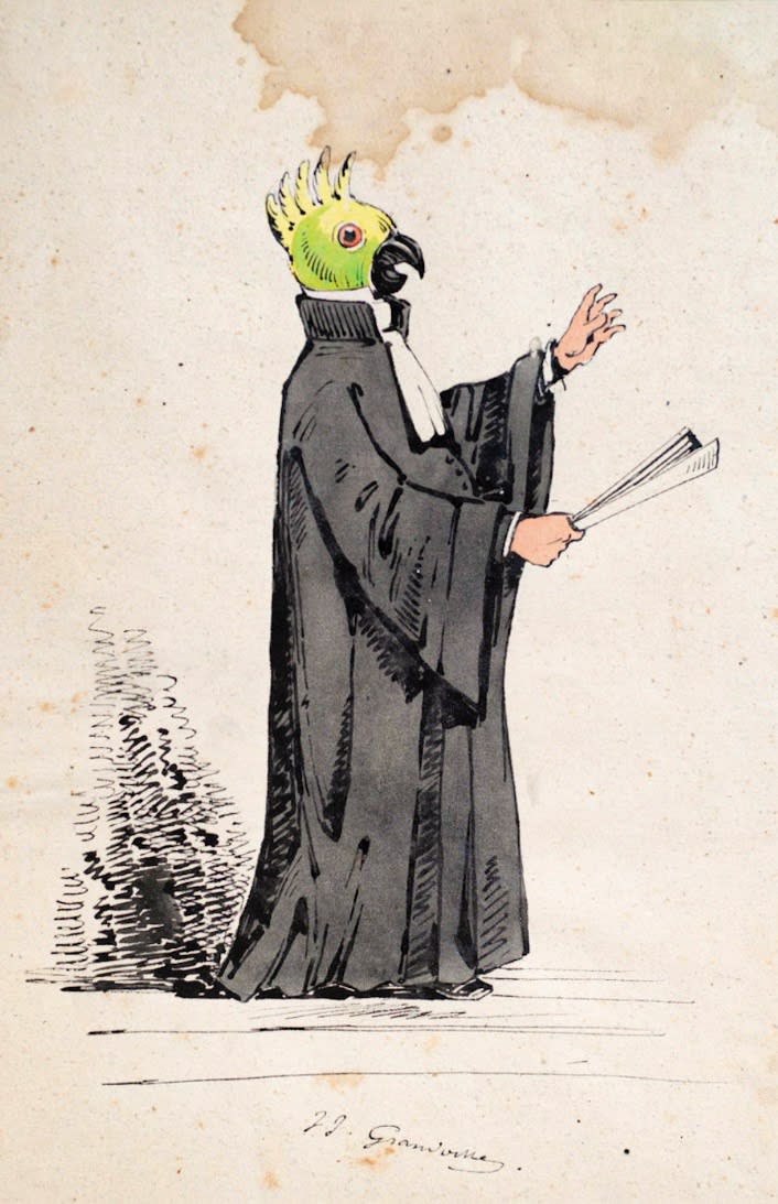 J. J. Grandville, The Preacher, c. 1845