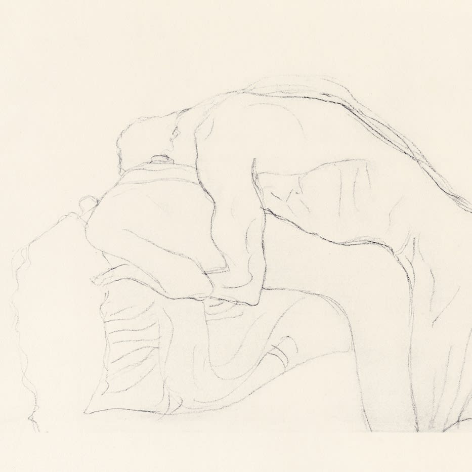 Gustav Klimt, Woman Coupled with Man,  1907