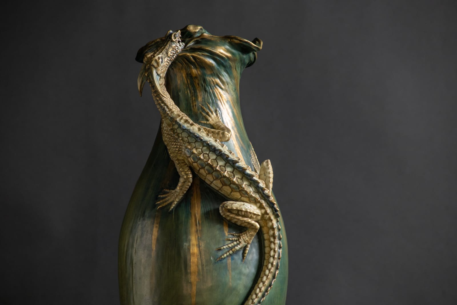 Amphora, Monumental Vase with Saurian,  1905-1906