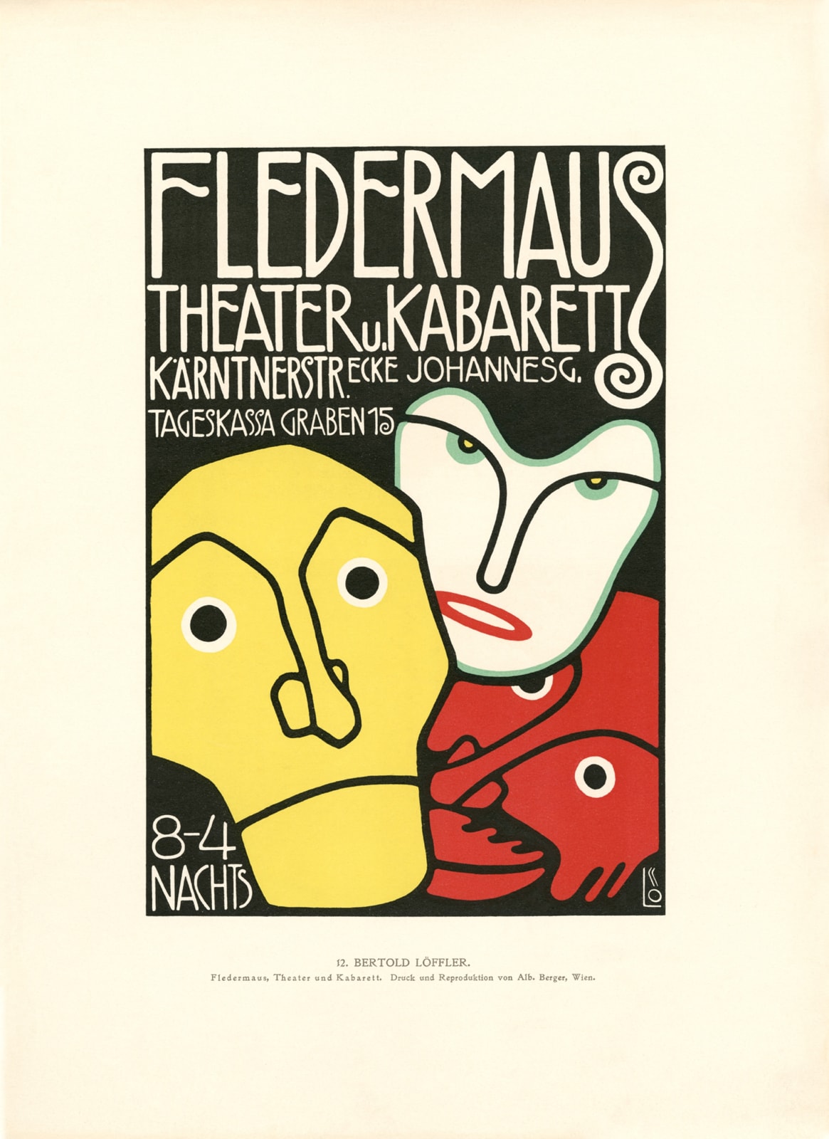 Bertold Löffler, Fledermaus Theatre und Kabarett,  1915