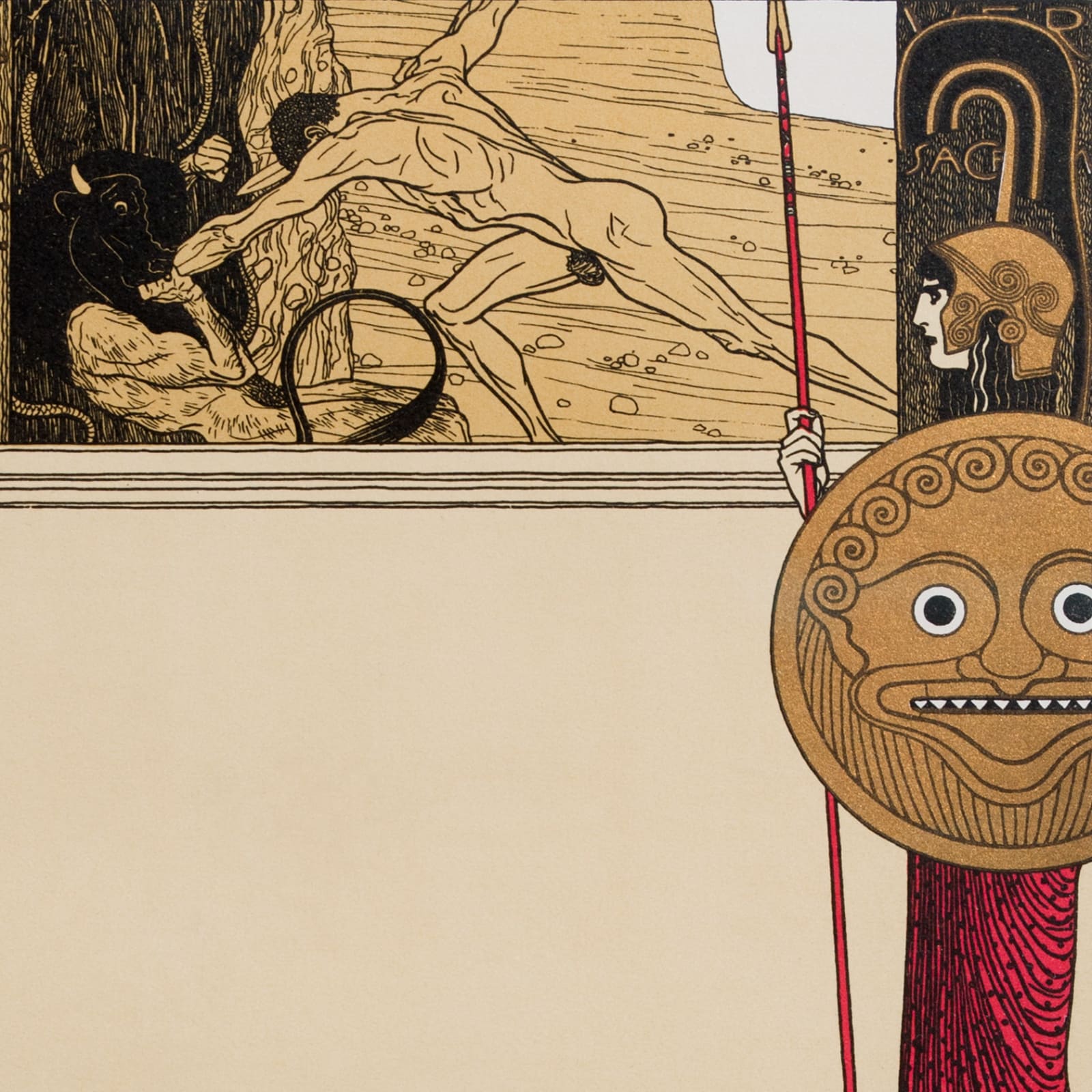 Gustav Klimt, Poster for the 1st Exhibition of the Vienna Secession,  1915