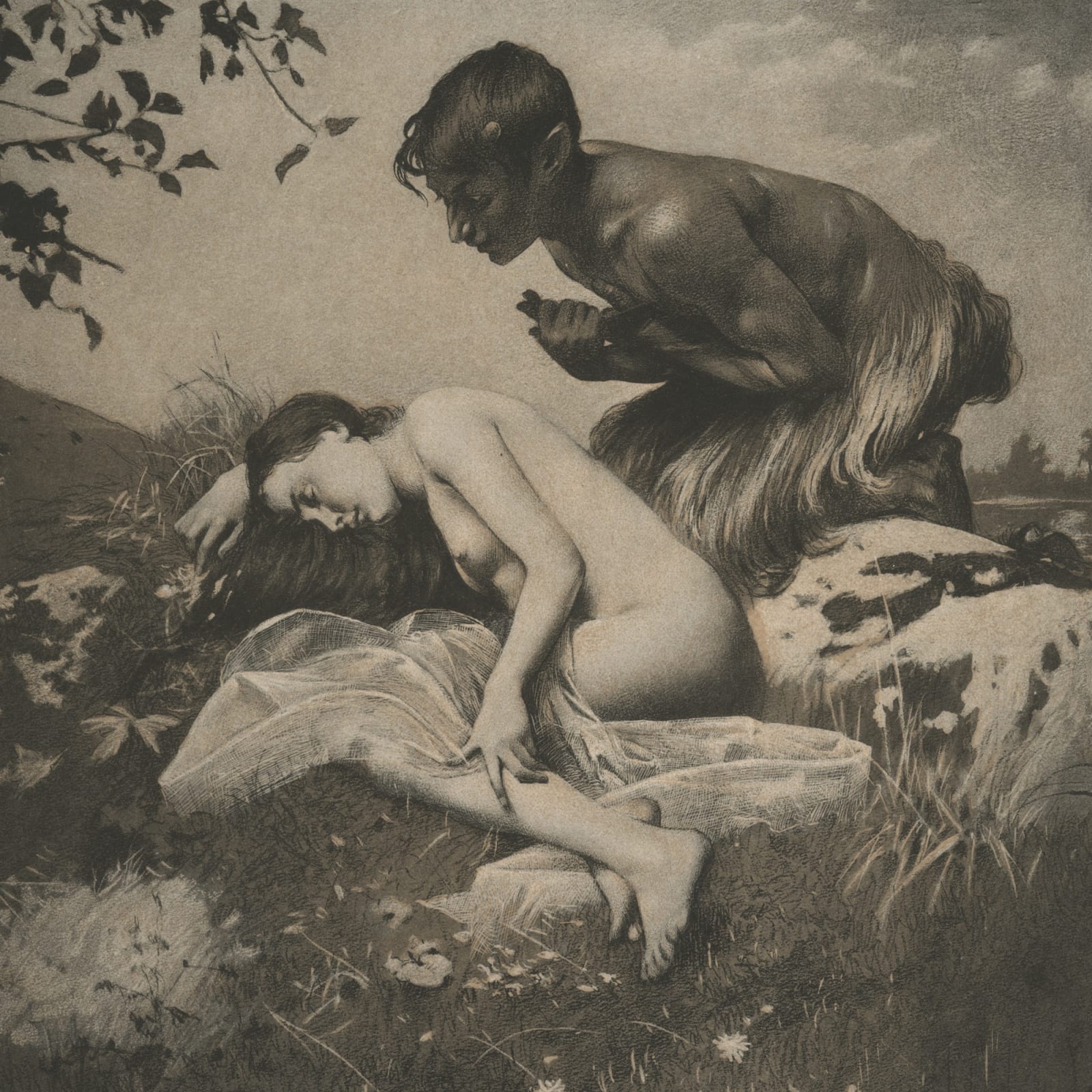 Koloman Moser, Love & Wine,  1897