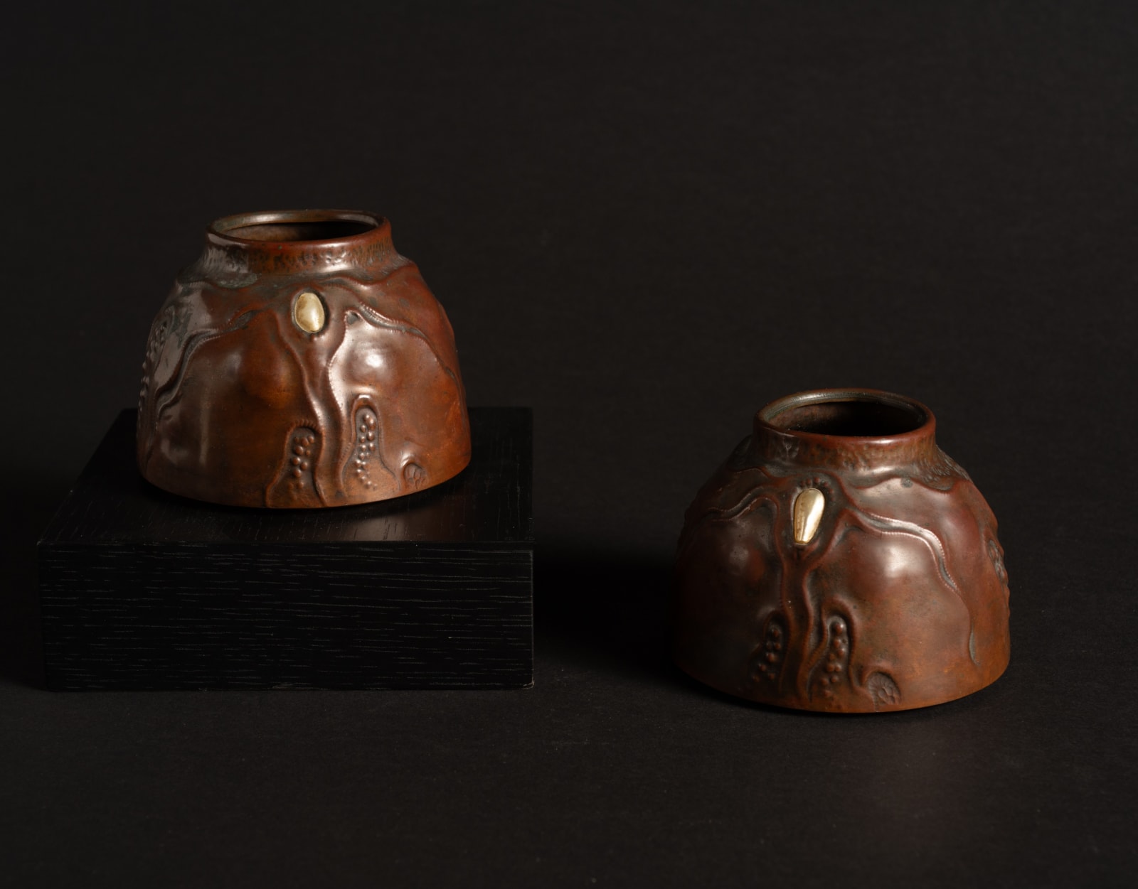 Ludwig Karl Maria Vierthaler, Octopus Vases, set of 2,  c. 1905