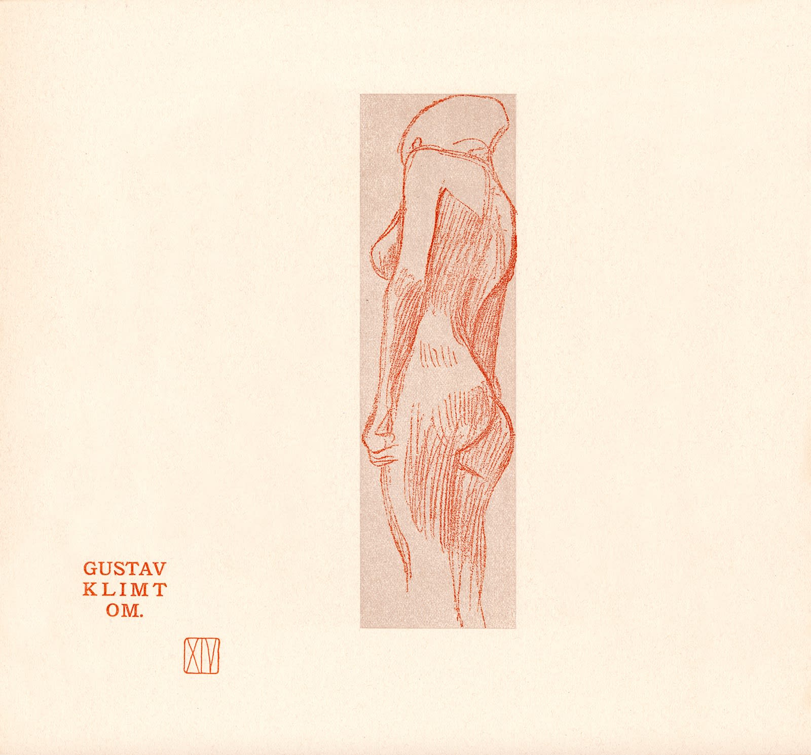 Gustav Klimt, Woman Standing, Facing Away,  1901