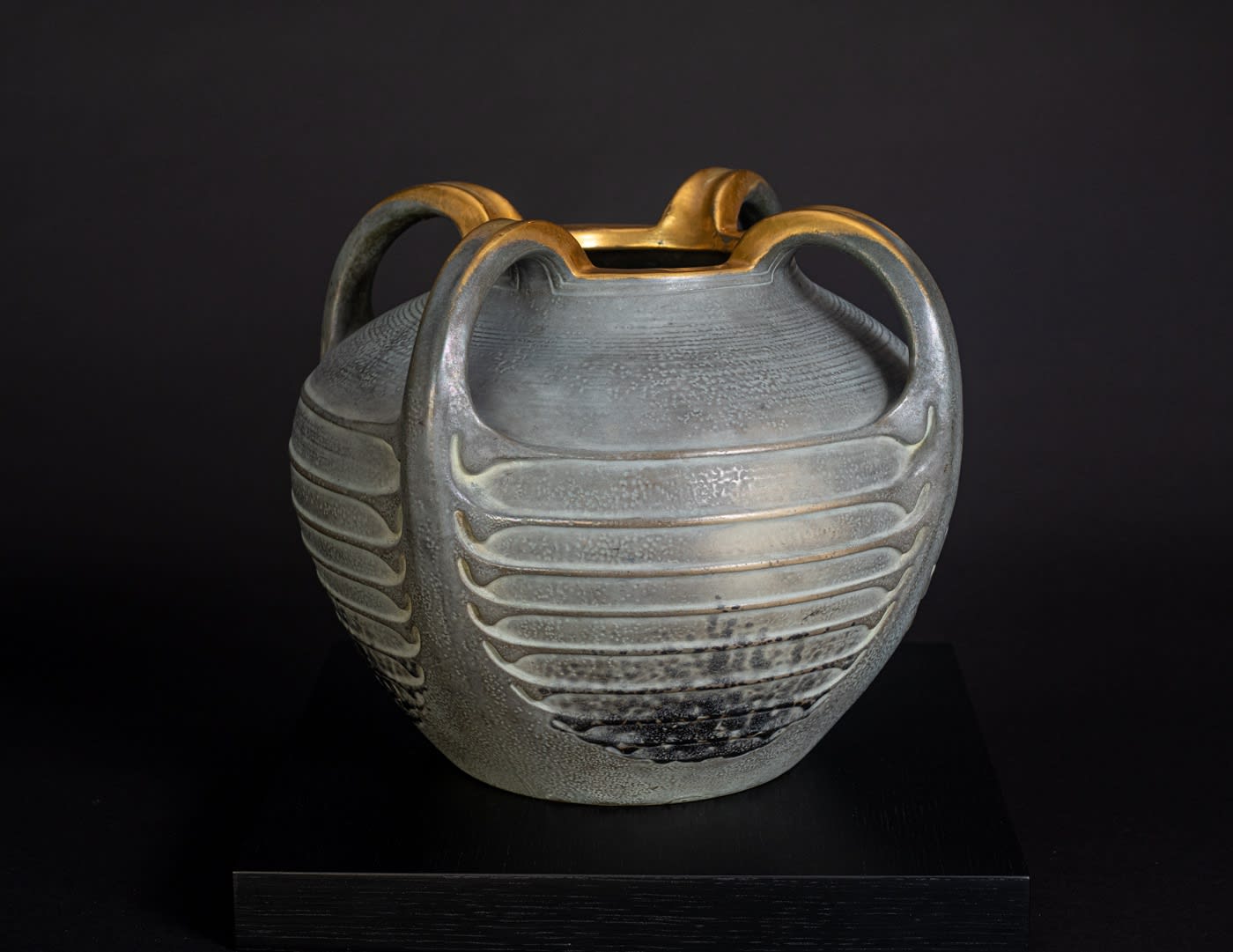 Amphora, Four-Handled, Ribbed Vase,  1906-1907