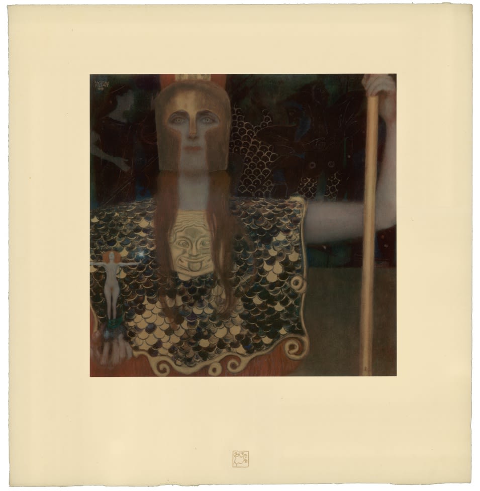 Gustav Klimt, Pallas Athene,  1908-1914