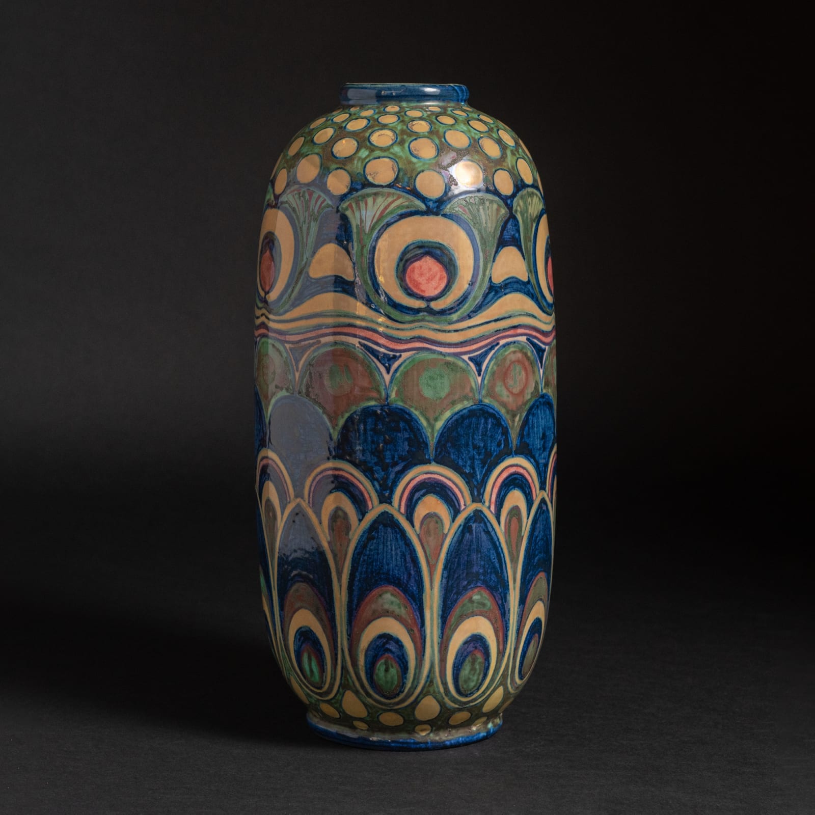 Galileo Chini, Peacock Vase,  1904