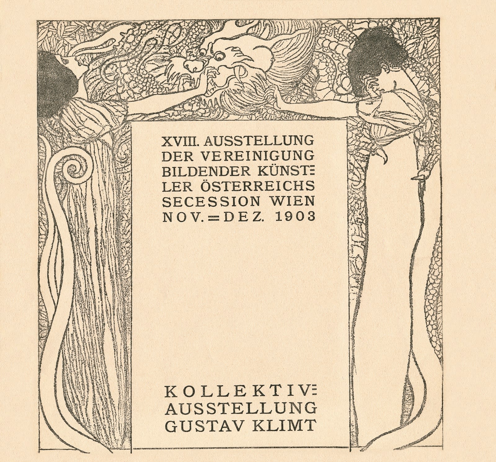 Gustav Klimt, Exhibit of Visual Artists of Austrian Secession: Gustav Klimt,  1903