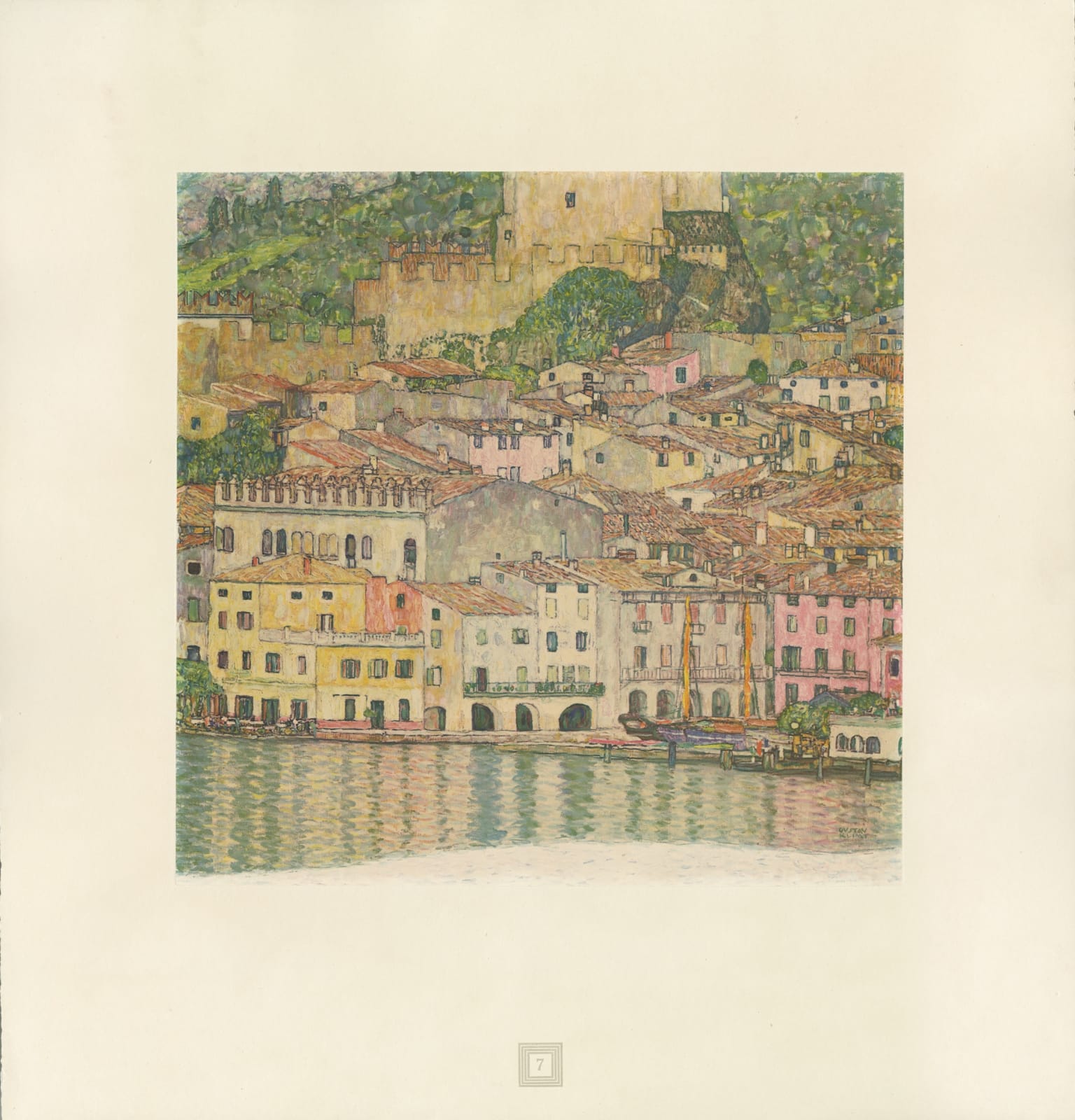 Gustav Klimt, Malcesine on Lake Garda,  1931