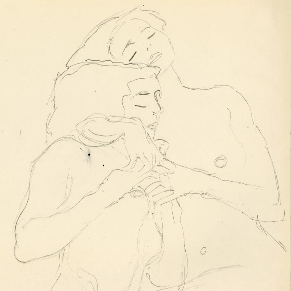 Gustav Klimt, Two Girls,  1919