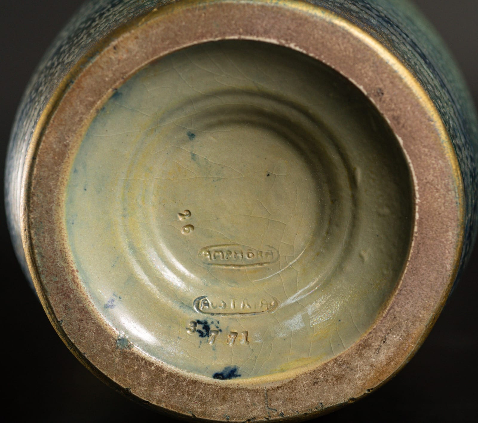 Amphora, Gres Bijou Series Butterflies & Spiderwebs Semiramis Vase,  1904-1906