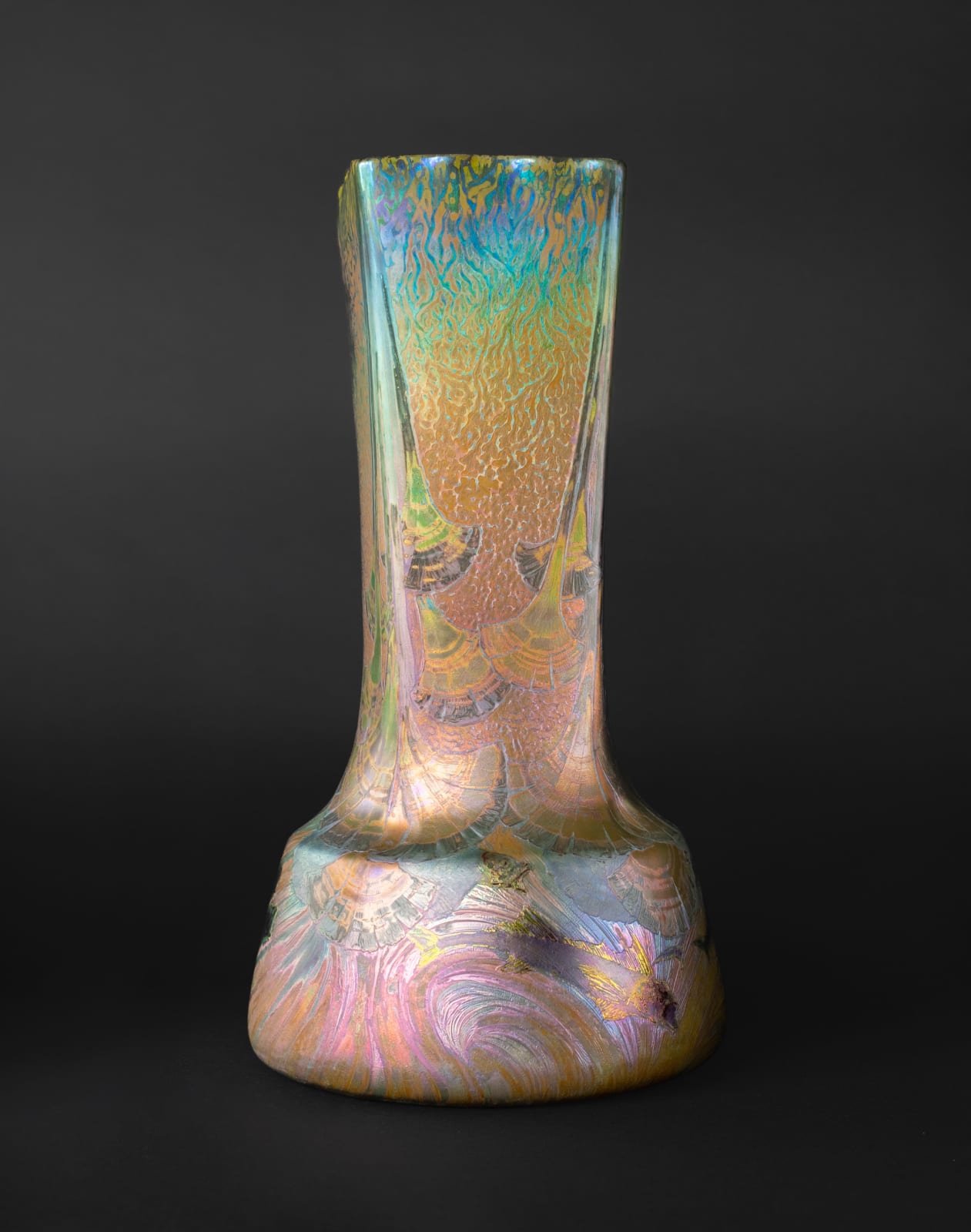 Massier, Aquatic Symbolist Vase,  1899