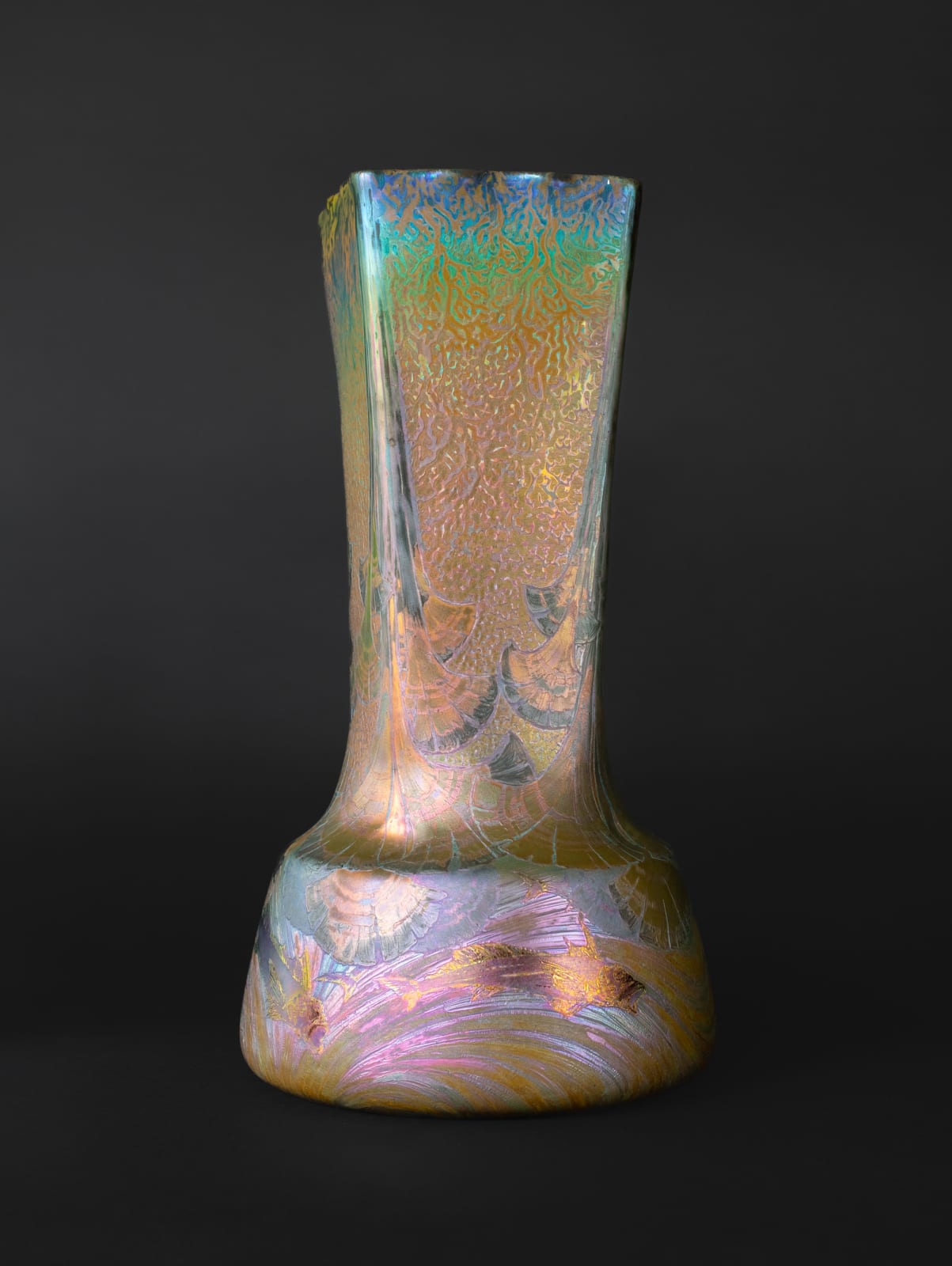 Massier, Aquatic Symbolist Vase,  1899