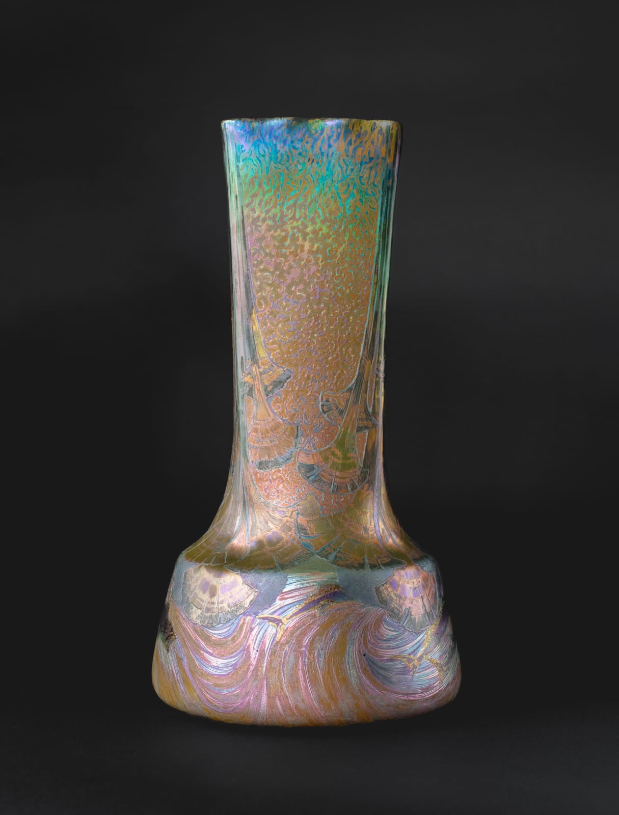 Massier, Aquatic Symbolist Vase,  1899