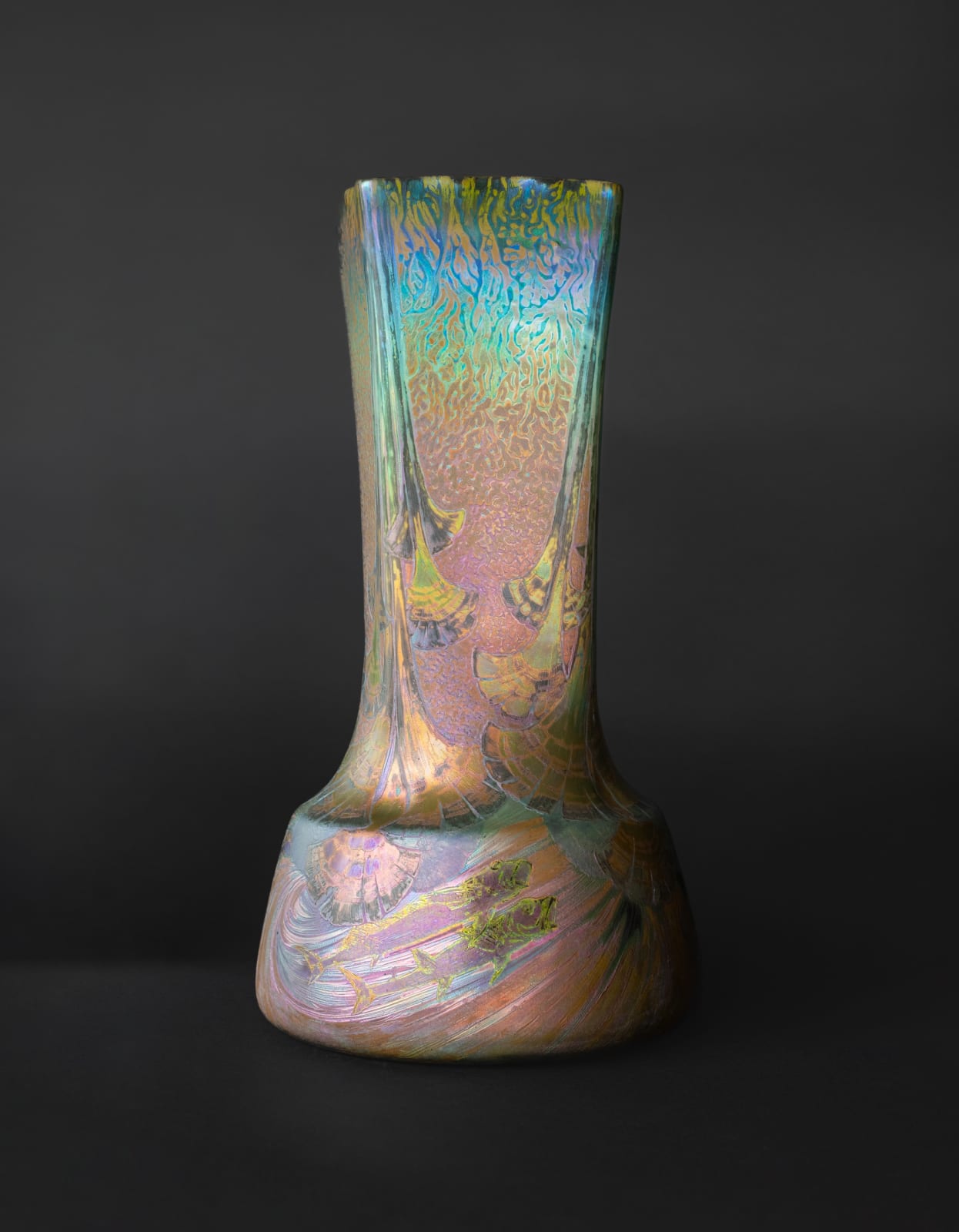 Massier, Aquatic Symbolist Vase,  1899