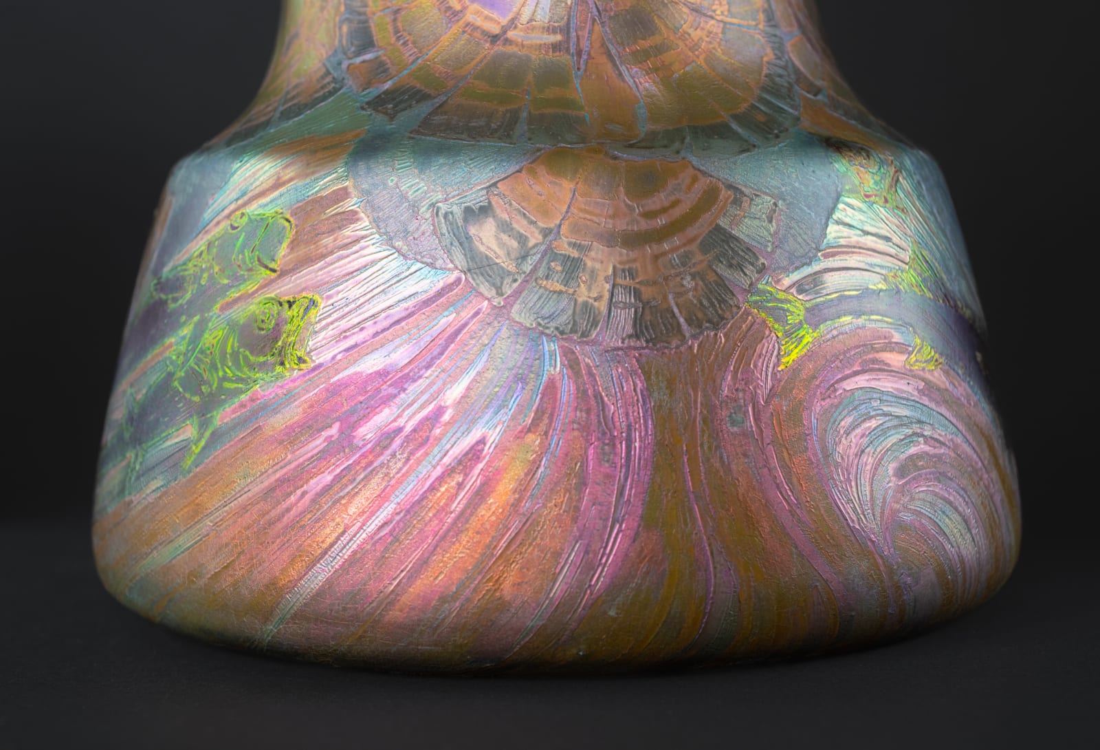 Massier, Aquatic Symbolist Vase,  1899